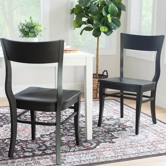Midnight Wave Frame Dining Chairs, Set Of 2-Kirkland's Home Flash Sale