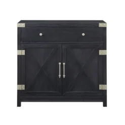 Midnight X-Shaped Doors Decorative Chest-Kirkland's Home Hot