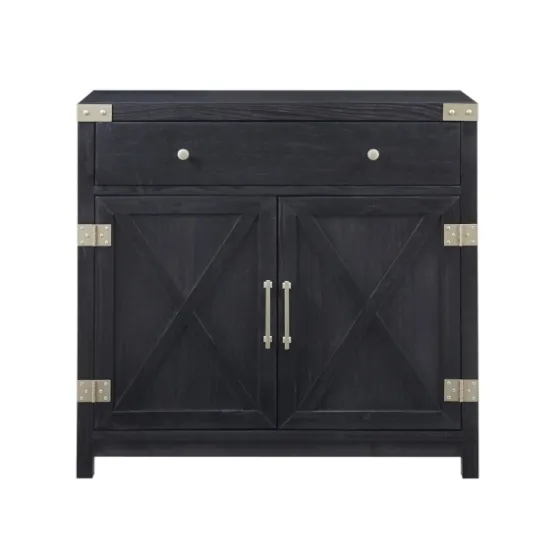 Midnight X-Shaped Doors Decorative Chest-Kirkland's Home Hot
