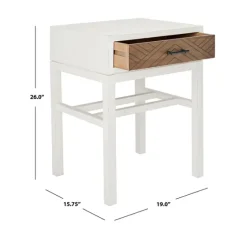 Milo Honey Herringbone Accent Table-Kirkland's Home Shop