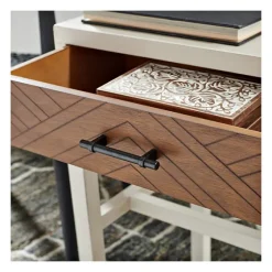 Milo Honey Herringbone Accent Table-Kirkland's Home Shop
