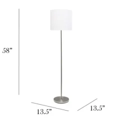 Minimal Brushed Nickel Stem Floor Lamp-Kirkland's Home Flash Sale