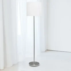 Minimal Brushed Nickel Stem Floor Lamp-Kirkland's Home Flash Sale