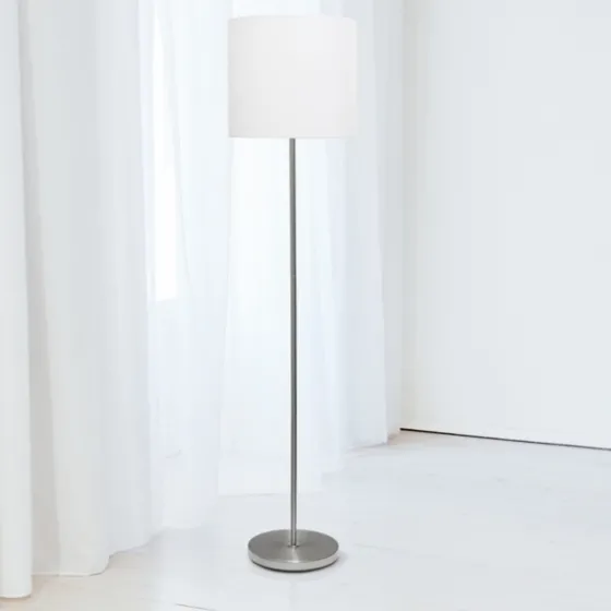 Minimal Brushed Nickel Stem Floor Lamp-Kirkland's Home Flash Sale