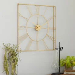 Minimal Square Open Face Clock-Kirkland's Home Clearance