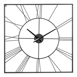 Minimal Square Open Face Clock-Kirkland's Home New