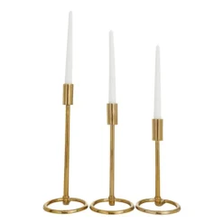 Minimalist Circle Base 3-Pc. Candlestick Set-Kirkland's Home Sale