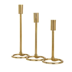 Minimalist Circle Base 3-Pc. Candlestick Set-Kirkland's Home Sale