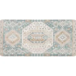 Mint Medallion Cushioned Kitchen Mat-Kirkland's Home Fashion