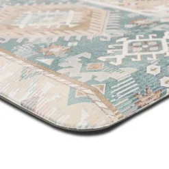 Mint Medallion Cushioned Kitchen Mat-Kirkland's Home Fashion