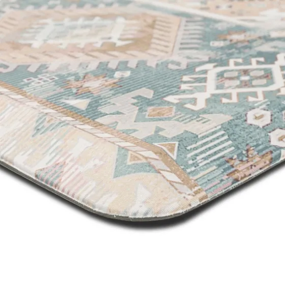 Mint Medallion Cushioned Kitchen Mat-Kirkland's Home Fashion