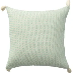 Mint Trapeze Organic Cotton Throw Pillow-Kirkland's Home New