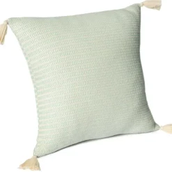 Mint Trapeze Organic Cotton Throw Pillow-Kirkland's Home New