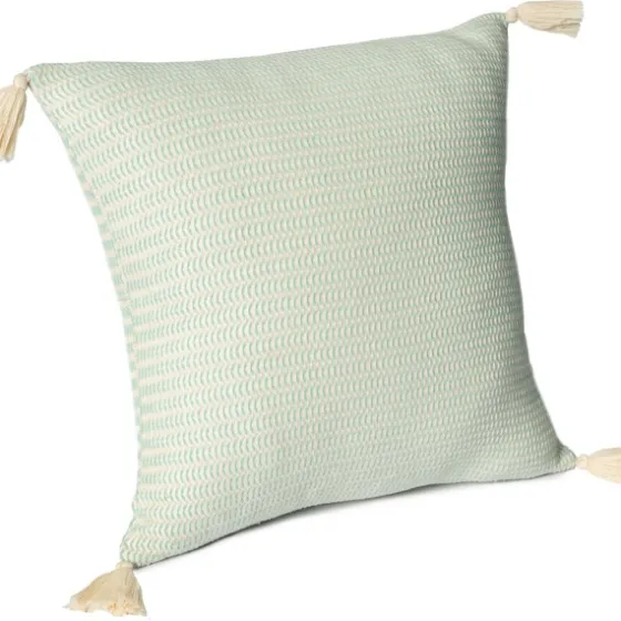 Mint Trapeze Organic Cotton Throw Pillow-Kirkland's Home New