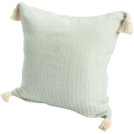 Mint Trapeze Organic Cotton Throw Pillow-Kirkland's Home New