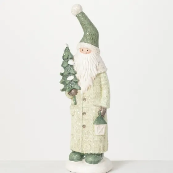 Minty Green Santa Folk Figurine-Kirkland's Home Cheap