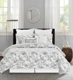 Miriam Floral & Stripe 3-Pc. King Quilt Set-Kirkland's Home Clearance