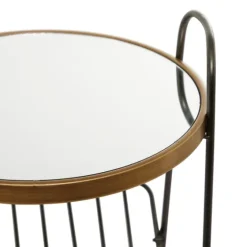 Mirror Top Magazine Rack Side Table-Kirkland's Home Cheap
