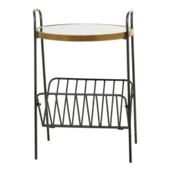 Mirror Top Magazine Rack Side Table-Kirkland's Home Cheap