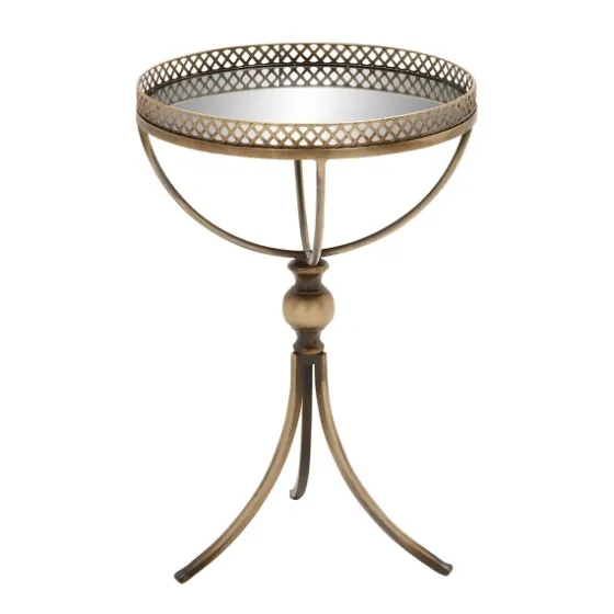 Mirror Top Metal Accent Table-Kirkland's Home Best