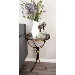 Mirror Top Metal Accent Table-Kirkland's Home Best
