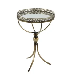 Mirror Top Metal Accent Table-Kirkland's Home Best