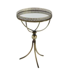 Mirror Top Metal Accent Table-Kirkland's Home Best