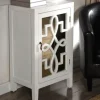 Mirrored 1-Door Cabinet With Overlay Pattern-Kirkland's Home Flash Sale