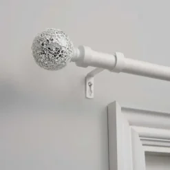 Mirrored Mosaic Curtain Rod, 72 In.-Kirkland's Home Fashion