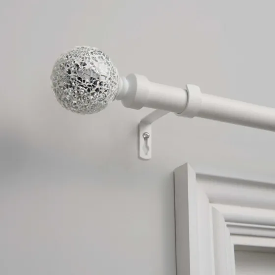 Mirrored Mosaic Curtain Rod, 72 In.-Kirkland's Home Fashion