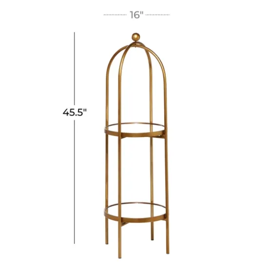 Mirrored Two-Tier Cage Shelf-Kirkland's Home Outlet