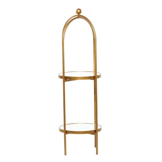 Mirrored Two-Tier Cage Shelf-Kirkland's Home Outlet