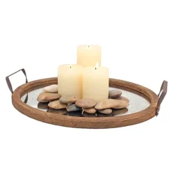 Mirrored Wood Oval Tray-Kirkland's Home Flash Sale
