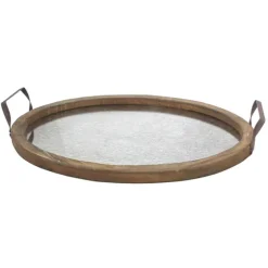 Mirrored Wood Oval Tray-Kirkland's Home Flash Sale