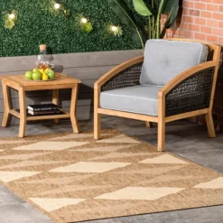 Mitchell Geo Diamonds Outdoor Rug, 8X10-Kirkland's Home Outlet