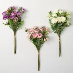 Mixed Floral And Foliage Bouquets, Set Of 3-Kirkland's Home Online