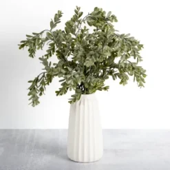 Mixed Greenery Arrangement In White Vase-Kirkland's Home Discount