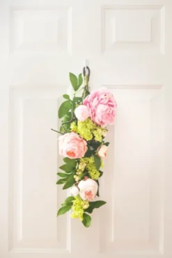 Mixed Peony And Hydrangea Swag Teardrop-Kirkland's Home Outlet