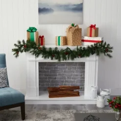 Mixed Pine Clear Led Lighted Garland-Kirkland's Home Online