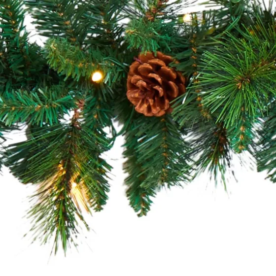 Mixed Pine Clear Led Lighted Garland-Kirkland's Home Online