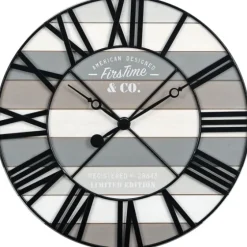 Mixed Plank And Black Metal Wall Clock-Kirkland's Home Best Sale