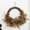 Mixed Wheat And Protea Fall Wreath-Kirkland's Home Online