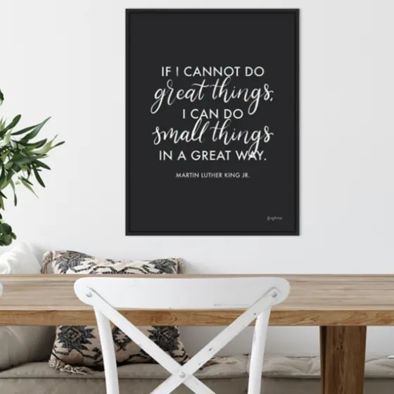 Mlk Words Of Wisdom Iii Framed Canvas Art Print-Kirkland's Home Outlet