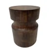 Mocha Hourglass Mango Side Table-Kirkland's Home Outlet