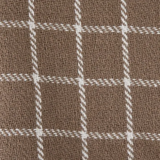 Mocha Plaid Fringed Throw-Kirkland's Home New