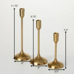 Mod Taper Candle Holders, Set Of 3-Kirkland's Home Cheap