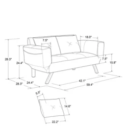 Mod Wing Arm Convertible Sofa-Kirkland's Home Cheap