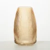 Modern Amber Ribbed Glass Vase-Kirkland's Home Hot