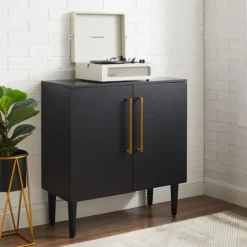 Modern Black And Gold Cabinet-Kirkland's Home Cheap