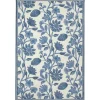 Modern Blue Floral Vines Outdoor Area Rug, 5X7-Kirkland's Home Online